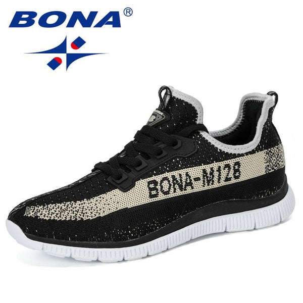 BONA 2019 New Style Sneakers Men Autumn Baskets Breathable Casual Shoes Man Sapato Masculino Krasovki Zapatos De Hombre Trendy