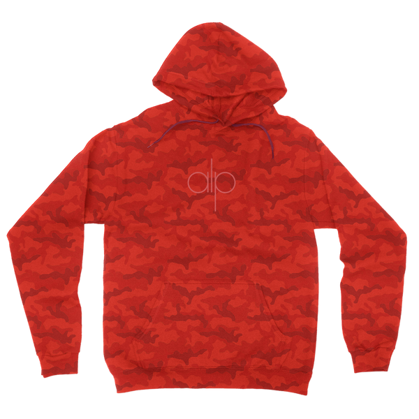Red alp Camouflage Adult Hoodie