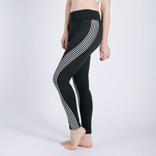 Kaminsky New Woman Fitness Leggings Light High Elastic Shine Leggins Workout Slim Fit Women Pants Black Trousers Leggings