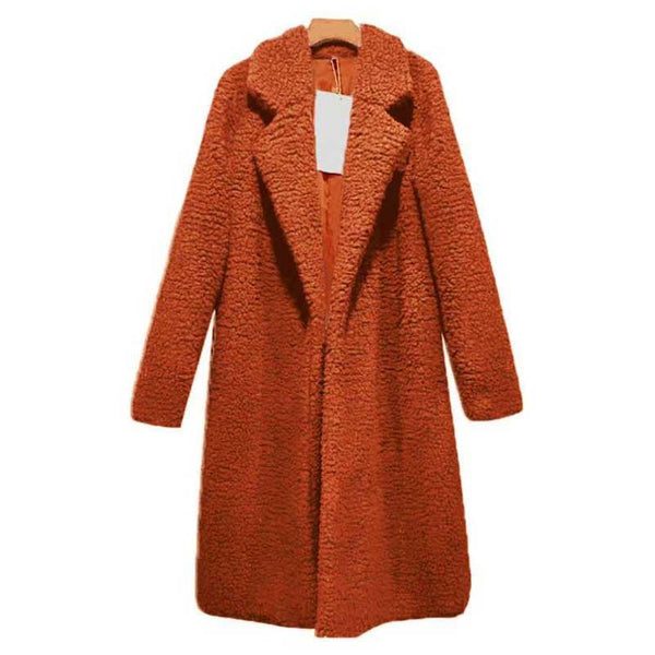 Autumn Long Winter Coat Woman Faux Fur Coat Women Warm Ladies Fur Teddy
