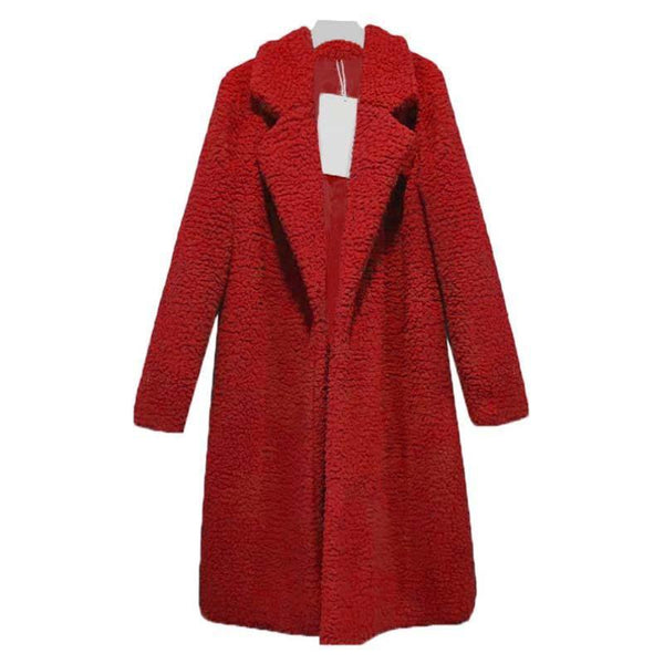 Autumn Long Winter Coat Woman Faux Fur Coat Women Warm Ladies Fur Teddy