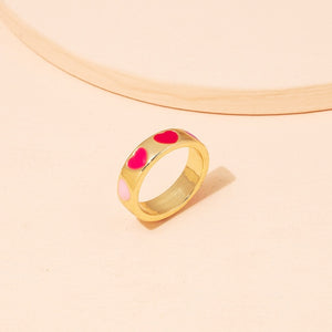 Heart Flower Rings for Women Metal Star Butterfly Harajuku Vintage Letter Rings Y2k Jewelry
